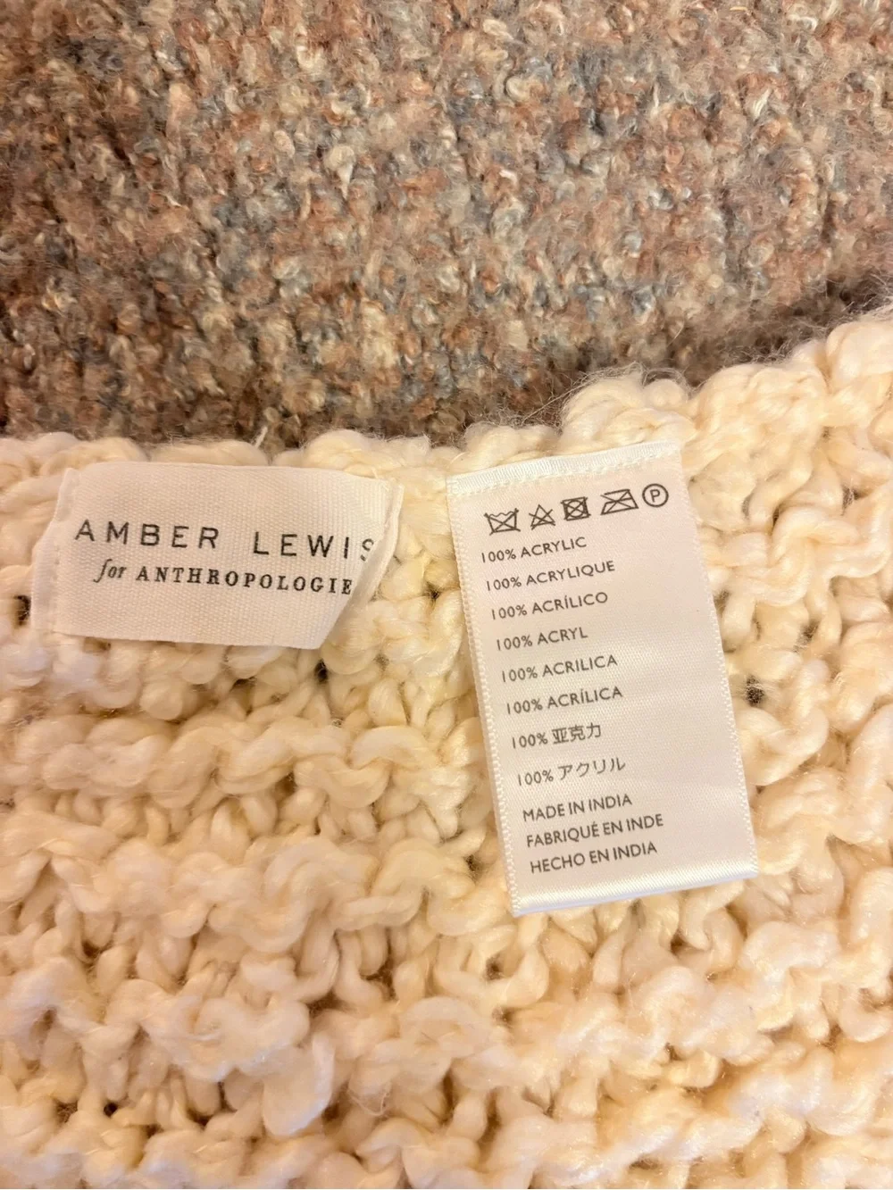 Amber Lewis for Anthropologie Amboy Knit Throw Blanket